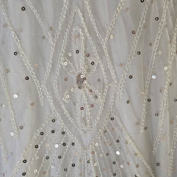 Woman's 1920's Gatsby Cocktail Sequin Dress - Picture 4 of 6